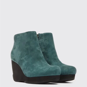 Camper together ANKLE BOOTS ROMAIN KREMER green suede 39